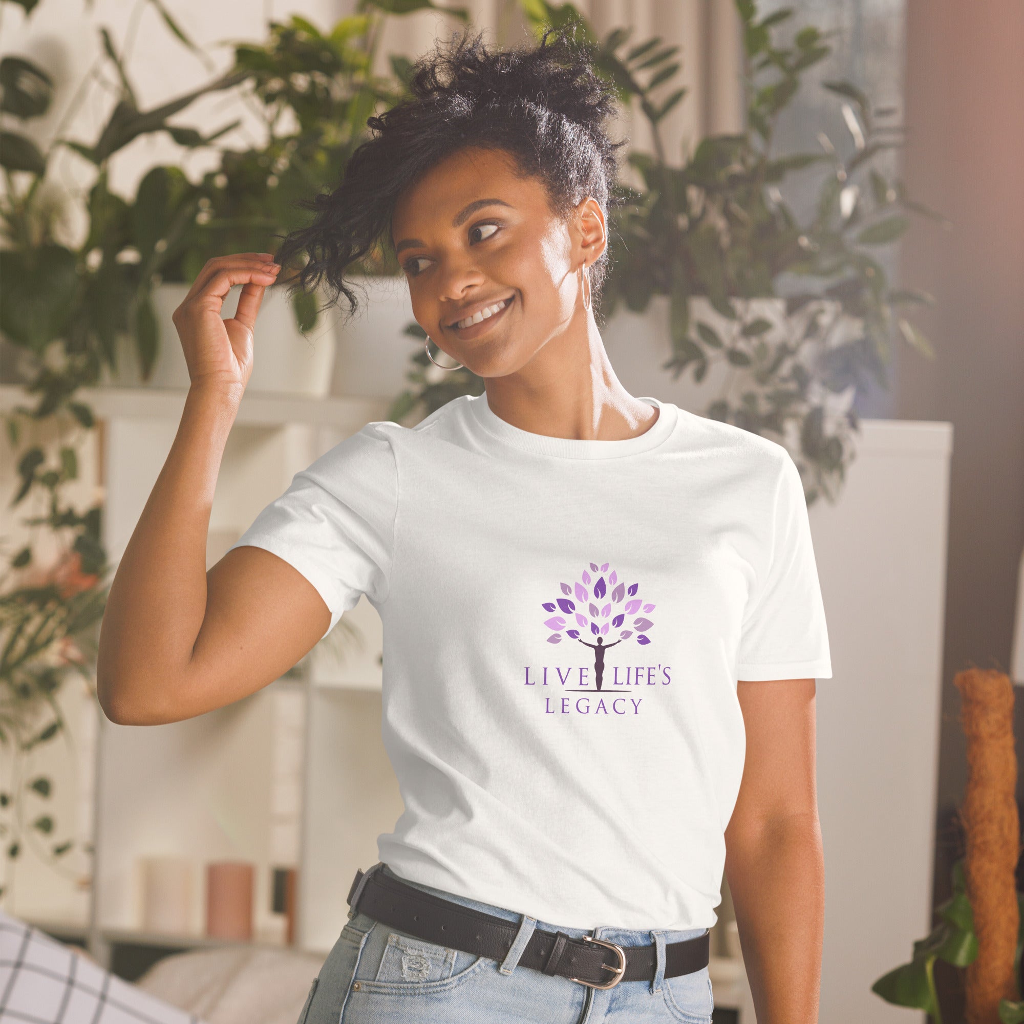 ストライプ クロップドTシャツ Aren't you savin my life クロップドTシャツ – LAPONE STORE
